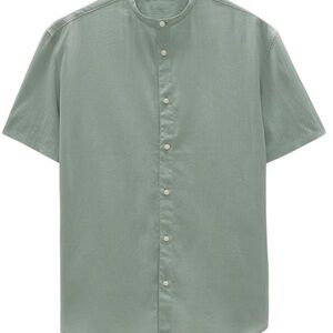 Zara Men's Sage Green Button Down Shirt